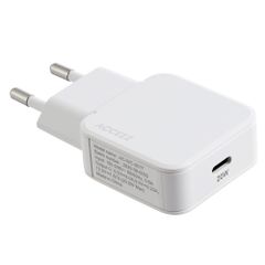 Accezz Chargeur GaN Ultra Slim - USB-C - 20 W - Blanc