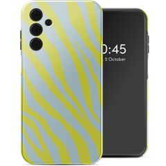 Selencia Coque arrière Vivid Samsung Galaxy A15 (5G) - Zebra Winter Sky Titanium Yellow