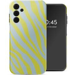 Selencia Coque arrière Vivid Samsung Galaxy A15 (5G/4G) - Zebra Winter Sky Titanium Yellow