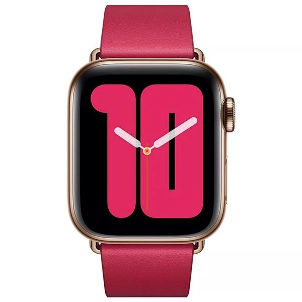 Apple Leather Band Modern Buckle Apple Watch Series 1-9 / SE - 38/40/41 mm / Series 10 - 42 mm - Taille L - Raspberry