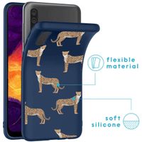 imoshion Coque Design Samsung Galaxy A50 / A30s - Léopard - Bleu