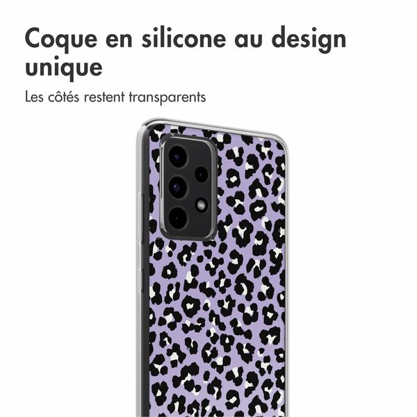 imoshion Coque Design Samsung Galaxy A52(s) (5G/4G) - Leopard Lilac