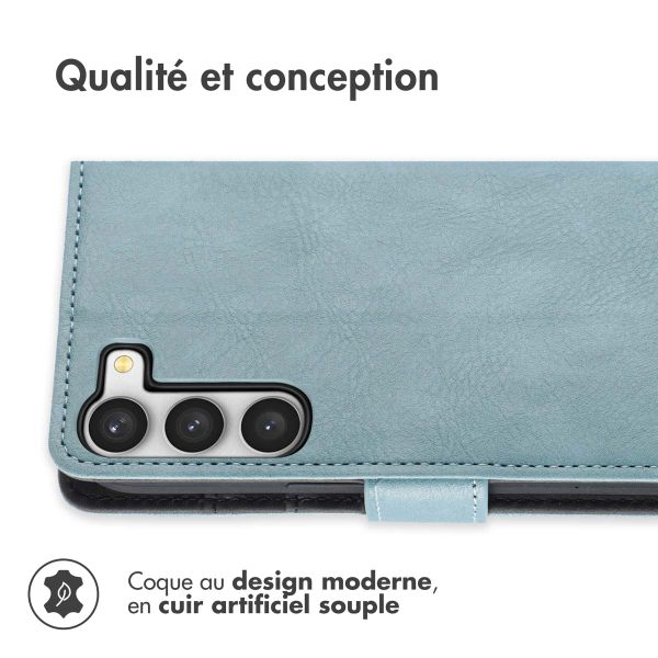 imoshion Étui de téléphone portefeuille Luxe Samsung Galaxy S23 - Bleu clair