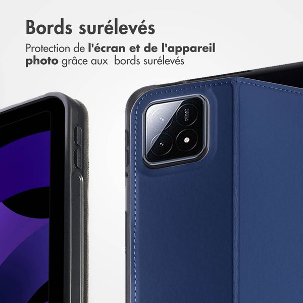 Accezz Coque tablette Classic Xiaomi Pad 6S Pro 12.4 - Bleu foncé