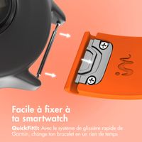 imoshion Bracelet QuickFit® en silicone  - Connexion Garmin 22 mm - Orange