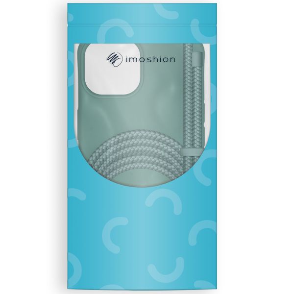 imoshion Coque de couleur avec cordon amovible Apple iPhone 14 Pro - Vert foncé
