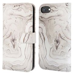 imoshion Étui de téléphone portefeuille Design iPhone SE (2022 / 2020) / 8 / 7 / 6(s) - Sandy Marble