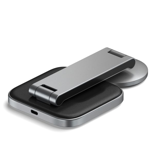 Satechi Support de charge 2 en 1 pliable Qi2 | Chargeur sans fil pliable - Compatible MagSafe et Qi2