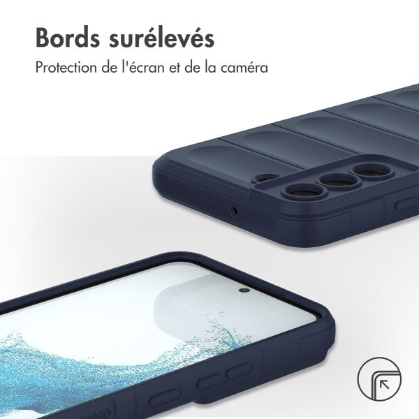 imoshion Coque arrière EasyGrip Samsung Galaxy S22 - Bleu foncé