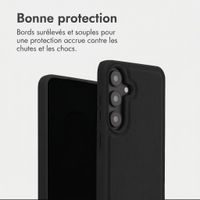 Accezz Coque arrière Edge avec MagSafe Samsung Galaxy S25 - Noir