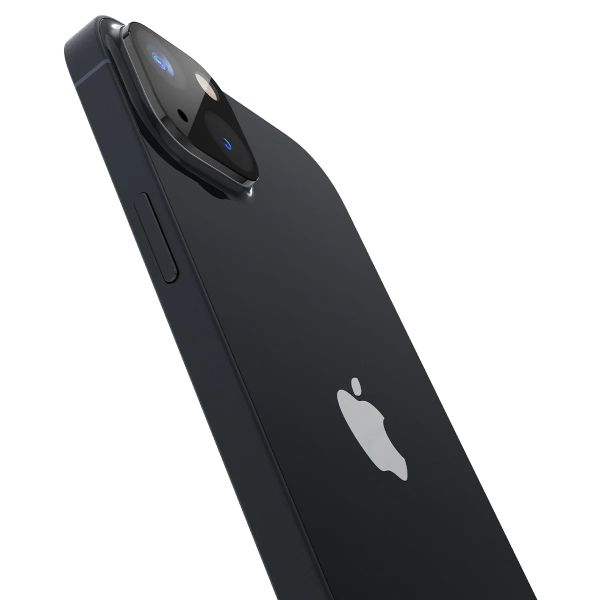 Spigen GLAStR Protection Caméra en verre trempé Apple iPhone 14 / 14 Plus - Noir