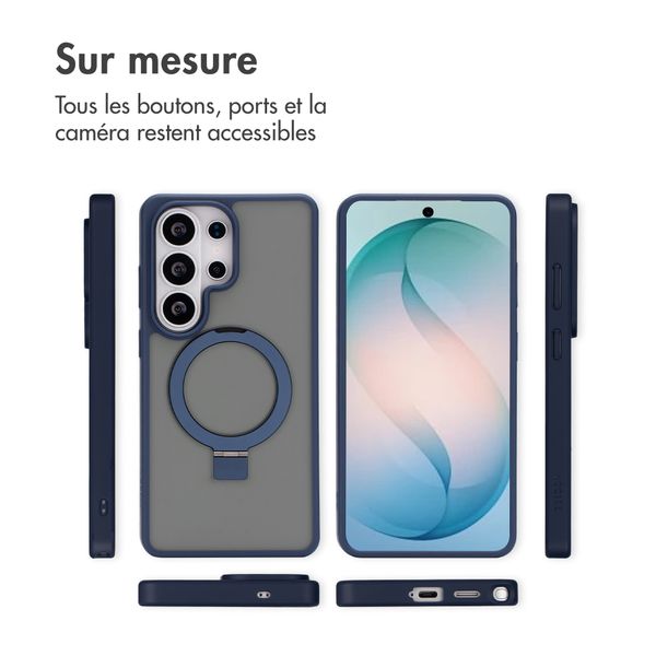 Accezz Coque Ring Stand avec MagSafe Samsung Galaxy S26 Ultra - Bleu