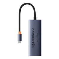 Baseus UltraJoy Concentrateur USB-C 5-en-1 - 4K 30Hz - 100 Watt recharge - Station d'accueil - Space Grey