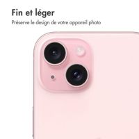 imoshion Lot de 2 protections d'objectif de caméra Apple iPhone 15 / 15 Plus - Pink