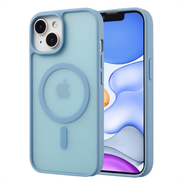 imoshion Coque Color Guard avec MagSafe iPhone 15 - Bleu clair