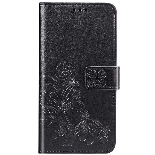 imoshion Etui de téléphone Fleurs de Trèfle Sony Xperia XZ3 - Noir