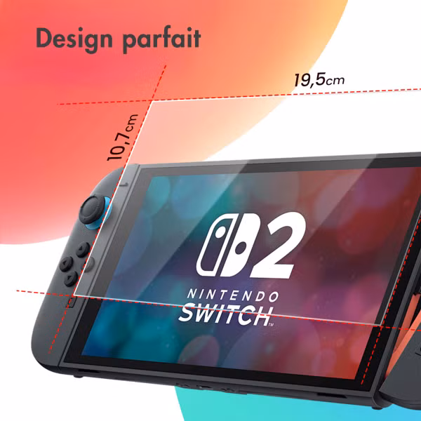 imoshion Protection d'écran en verre trempé Nintendo Switch 2