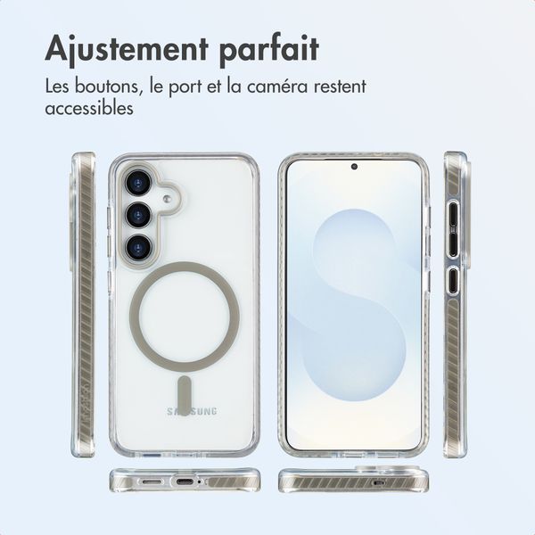 imoshion Coque Combat MagSafe Samsung Galaxy S25 - Gris