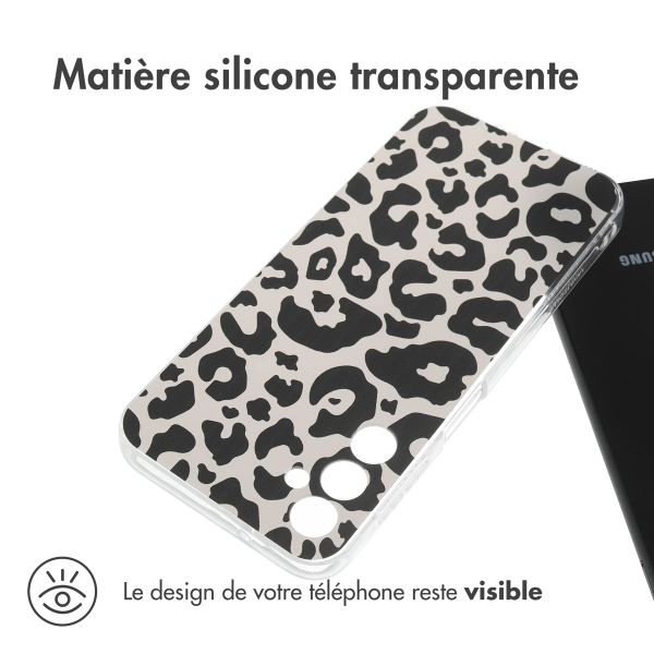 imoshion Coque Design Samsung Galaxy A14 (5G/4G) - Leopard Transparent