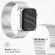 Selencia Bracelet à maillons en acier inoxydable Apple Watch Series 1 á 10 / SE / Ultra (2) (44/45/46/49 mm) - Argent