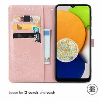 imoshion Etui de téléphone portefeuille Mandala Samsung Galaxy A03 - Rose Dorée