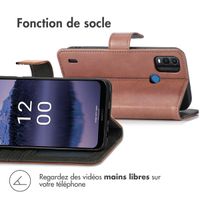 imoshion Étui de téléphone portefeuille Luxe Nokia G11 Plus - Brun