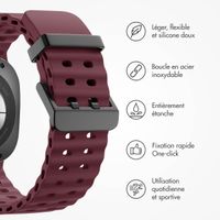 imoshion Bracelet Ocean en silicone Samsung Galaxy Watch Ultra (2024/2025) - Wine Red