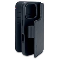 Decoded Portefeuille détachable 2 en 1 en cuir MagSafe Apple iPhone 16 Pro - Navy