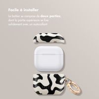 Selencia Coque Vivid Apple AirPods 4 - Art Wave Black