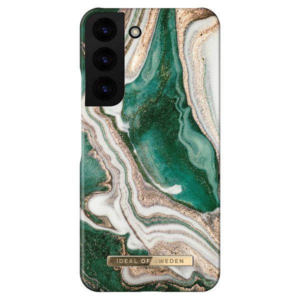 iDeal of Sweden Coque Fashion Samsung Galaxy S22 - Golden Jade Marble