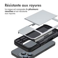 imoshion Coque arrière avec porte-cartes iPhone 16 Pro - Gris