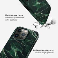 Selencia Coque arrière Vivid Tough iPhone 15 Pro - Chic Marble Quartz