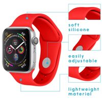 imoshion Bracelet silicone Apple Watch Series 1 á 11 / SE / Ultra (44/45/46/49 mm) - Rouge