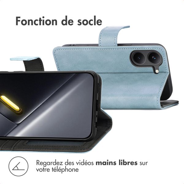 imoshion Étui de télephone portefeuille de luxe Xiaomi Poco X8 Pro - Bleu clair