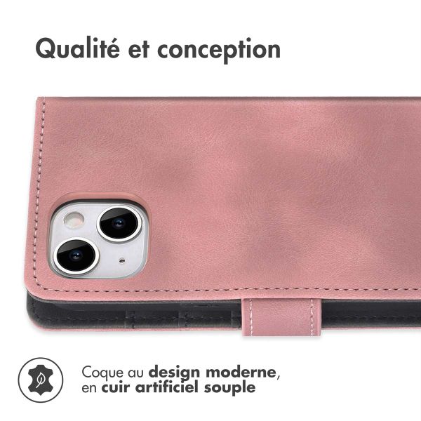imoshion Etui de télephone portefeuille avec cordon Apple iPhone 14 / 13 - Rose