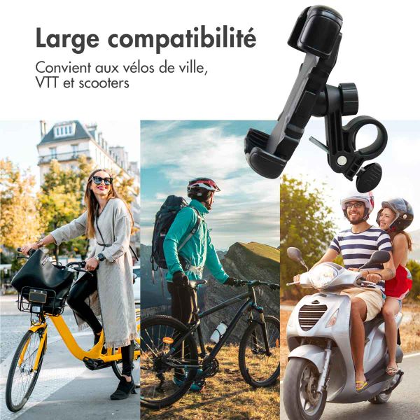 imoshion ﻿Rugged Bicycle Phone Holder - Porte-téléphone vélo - Universel - Ajustable - Noir