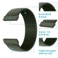 imoshion Bracelet en nylon tressé Amazfit GTS / BIP - Vert foncé