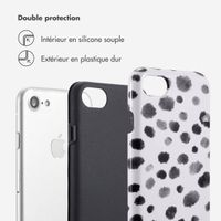 Selencia Coque arrière Vivid Apple iPhone SE (2022 / 2020) / 8 / 7 / 6(s) - Trendy Leopard