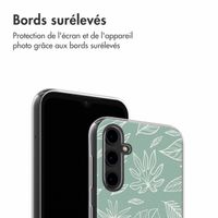 imoshion Coque Design Samsung Galaxy A14 (5G/4G) - Leaves Line-Art