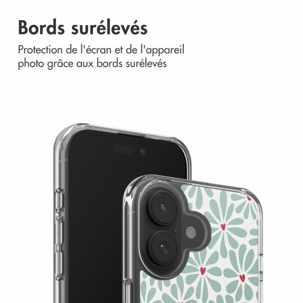 imoshion Coque Design Apple iPhone 17 - Bloom Love Sage Green