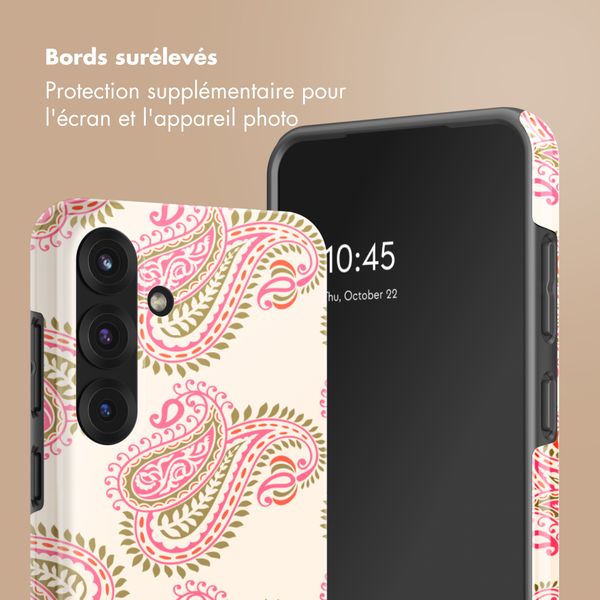 Selencia Coque arrière Vivid Samsung Galaxy S25 FE - Paisley Blush