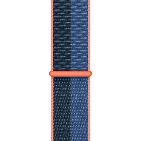 Apple Bracelet Sport Loop Apple Watch Series 1 t/m 9 / SE (38/40/41 mm) | Series 10 / 11 (42 mm) - Blue Jay/Abyss Blue