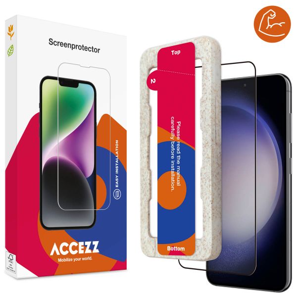 Accezz Protecteur d'écran intégral triple résistance avec applicateur Samsung Galaxy S22 / S23