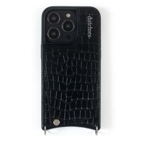 Dutchies Coque avec porte-cartes Apple iPhone 13 Pro - Cordon de téléphone non inclus - Crocodile Chic