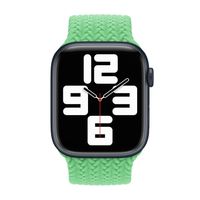 Apple Bracelet Solo tressé Apple Watch | 44/45/46/49 mm - Taille 4 - Bright Green