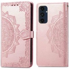 imoshion Etui de téléphone portefeuille Mandala Samsung Galaxy S24 FE - Rose Dorée