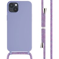 imoshion ﻿Coque en silicone avec cordon iPhone 15 Plus - Violet