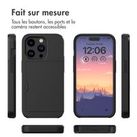 imoshion Coque arrière avec porte-cartes iPhone 15 Pro - Noir