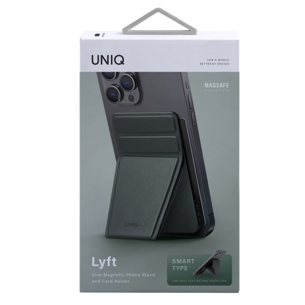 Uniq Lyft MagSafe porte-cartes avec support - Pine Green