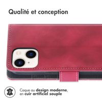 imoshion Etui de téléphone portefeuille avec cordon iPhone 13 - Rouge